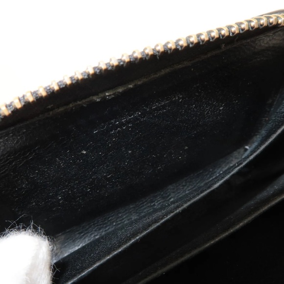 Bottega Veneta Intrecciato Zip Around Coin Purse Card Holder Black - Picture 6 of 8